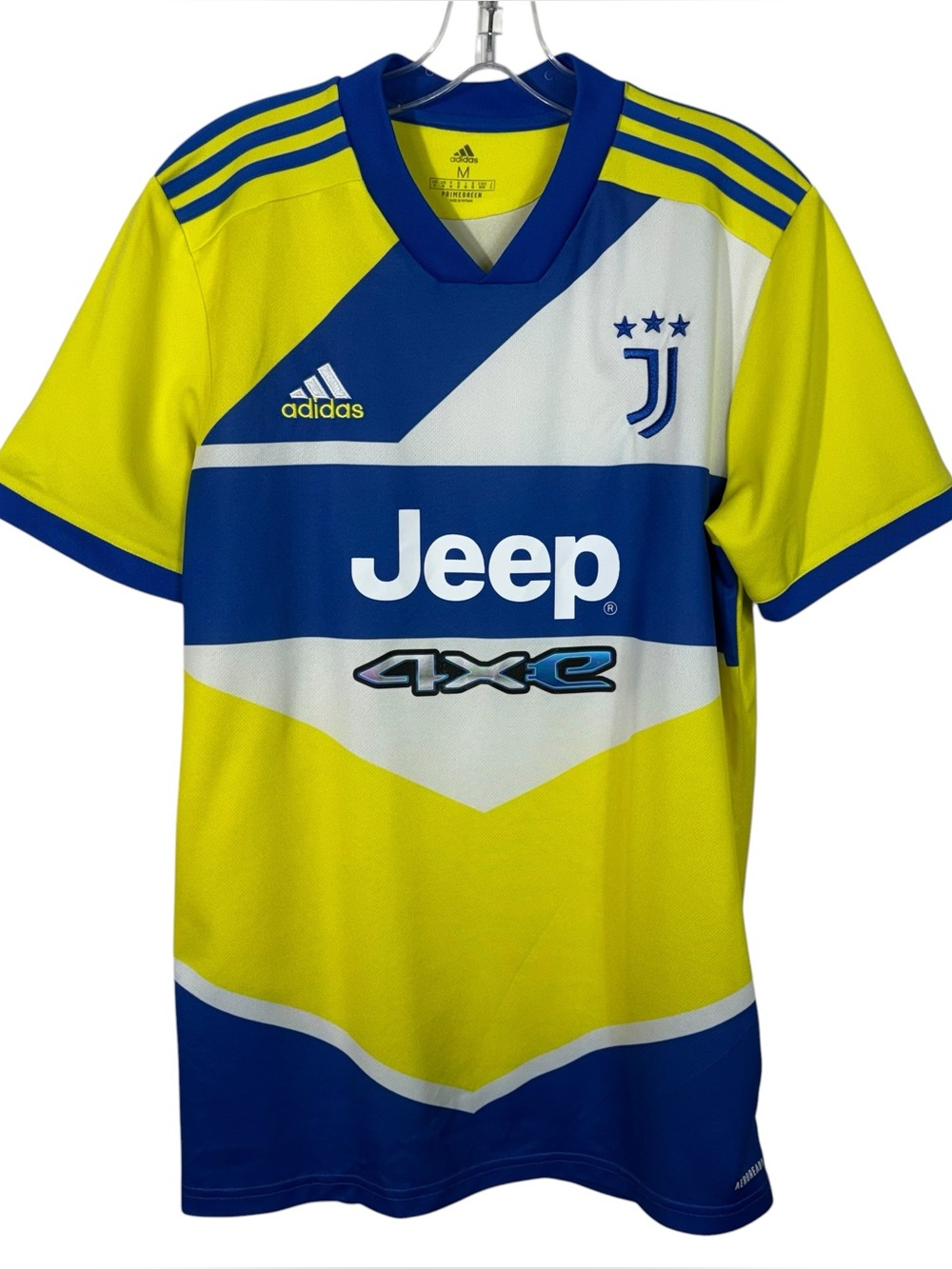 Adidas Juventus 21/22 Third Yellow Primegreen Soccer Futbol Jersey Medium Sporty